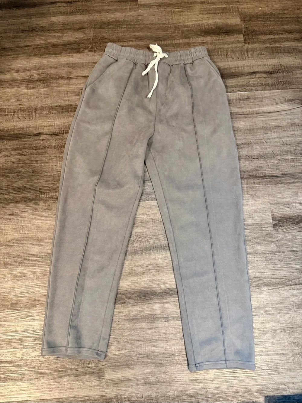 Men's Gray Drawstring Jogger Pants
